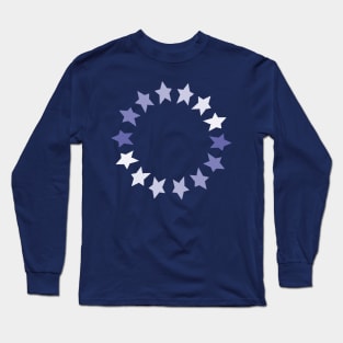 Very Peri Star Circle Graphic Long Sleeve T-Shirt